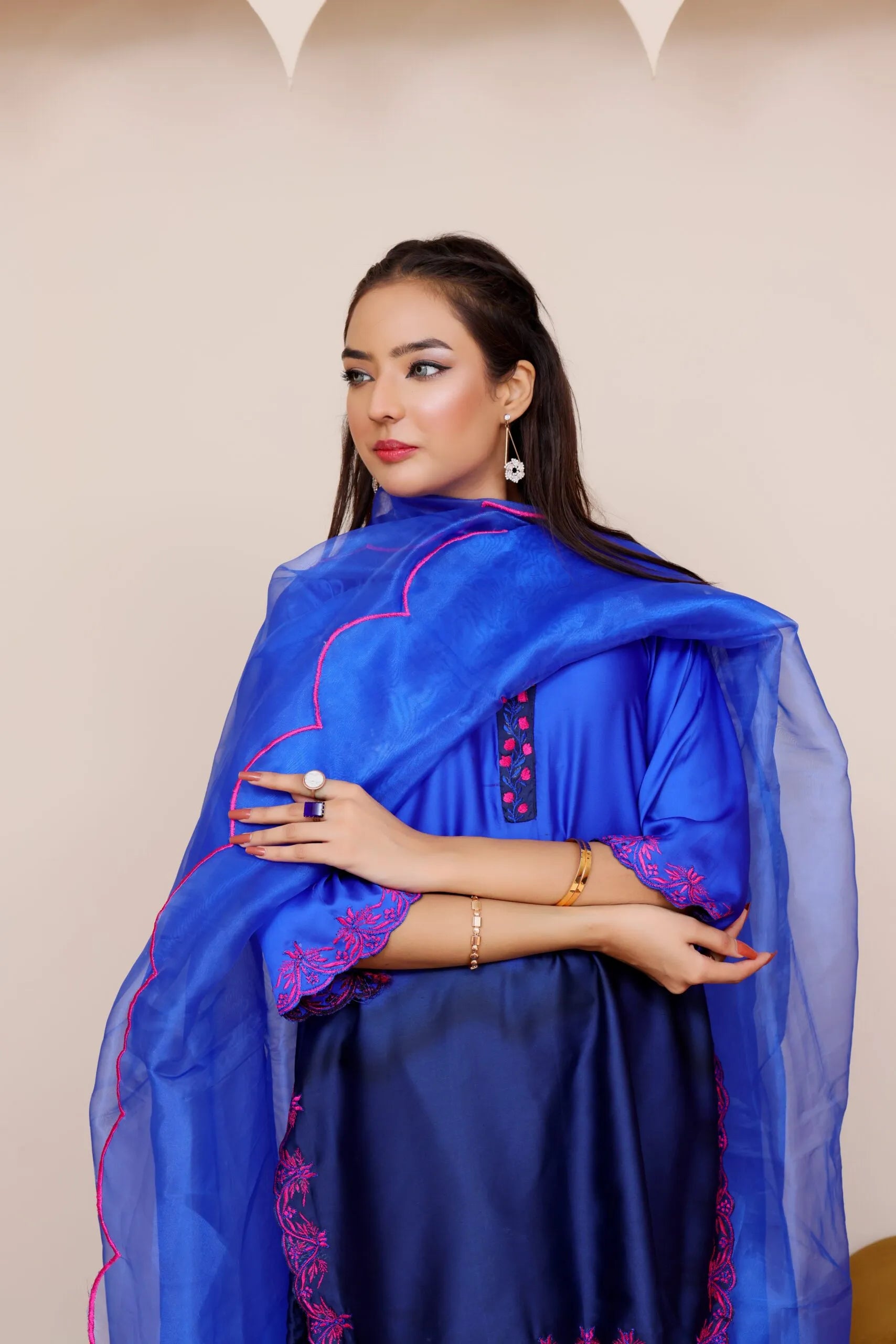 Formal silk dress