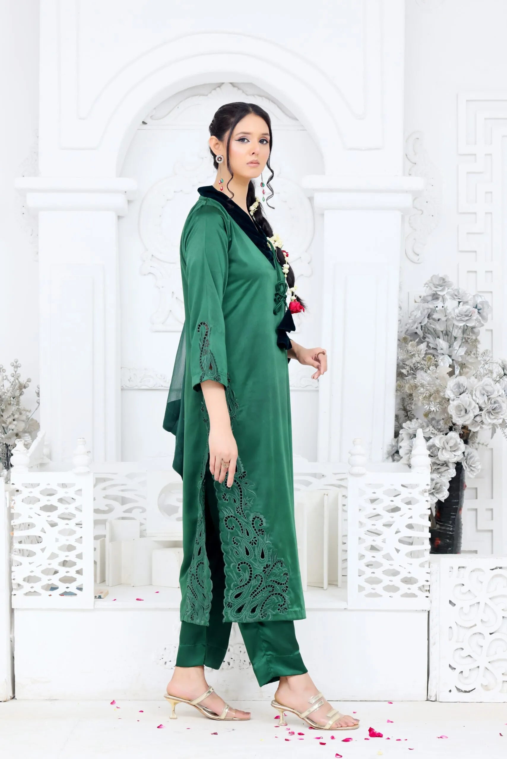 Bottle green elegance