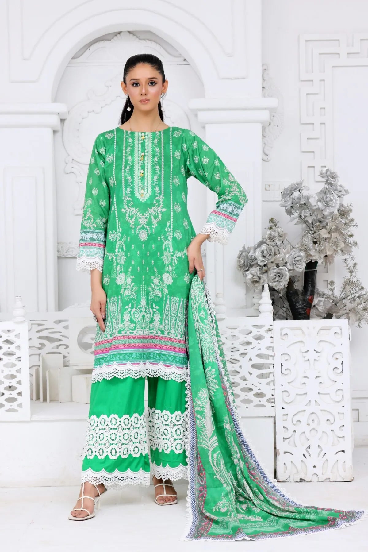 Lawn Elegance in Green